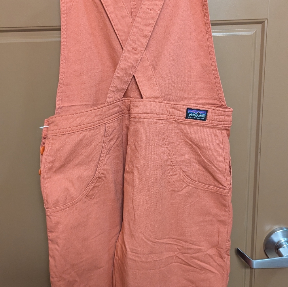 NWT Patagonia Overalls. Ankle Length Wide Leg Peach Color .Size 12. - Picture 11 of 16
